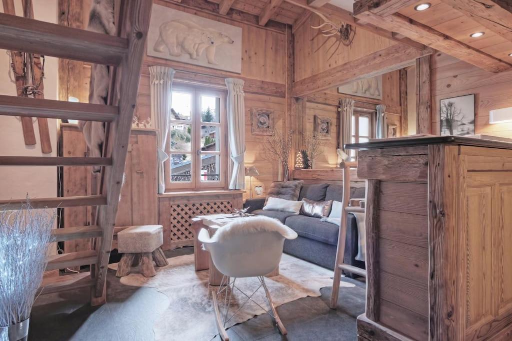 Duplex Chaleureux Au Coeur De Megeve 2 P公寓 外观 照片