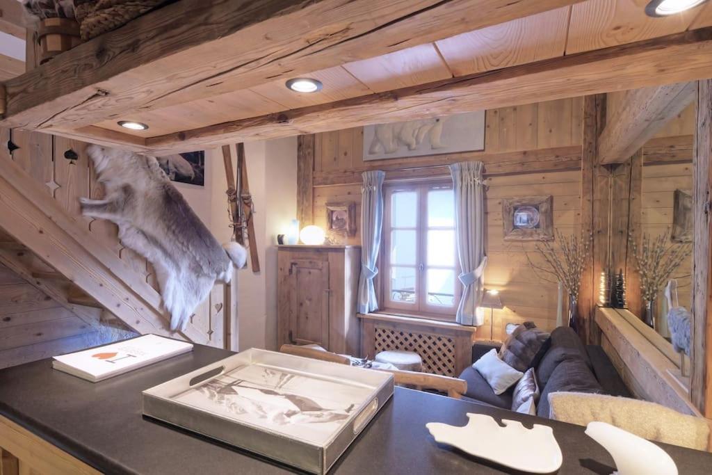 Duplex Chaleureux Au Coeur De Megeve 2 P公寓 外观 照片