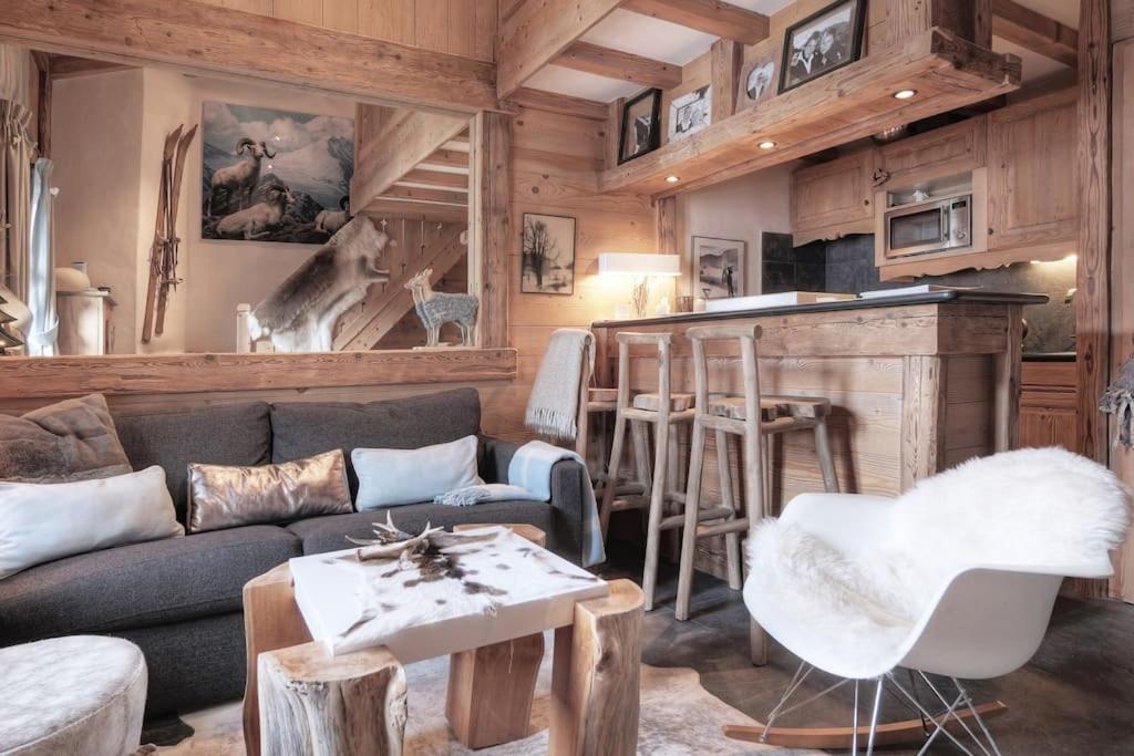 Duplex Chaleureux Au Coeur De Megeve 2 P公寓 外观 照片